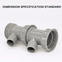 Kitchen Straight Branch Pipe Sewer Extension Connector Joint Adapter Y-shaped Drain