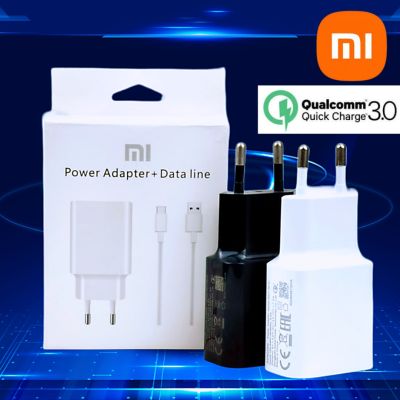 Xiaomi Redmi Note 8 Charger Original 18W QC 3.0 Quick Charge Adapter Fast Charging Cable For Redmi Note 6 7 8 Pro 9 10 POCO M3 Wall Chargers