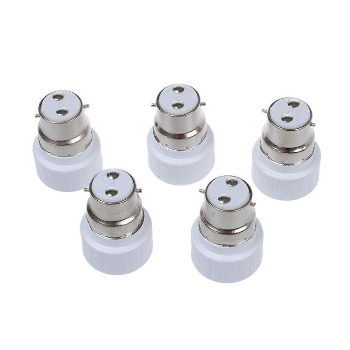B22 to GU10 Lamp Light Bulb Base Socket Converter Adaptor 5 pack