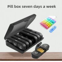 eco friendly plastic weekly storage organizer medicen 7 days pill box am/pm Pill Organizer