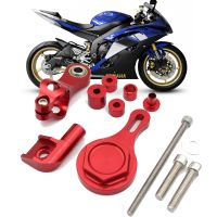 CNC Finished Aluminum Motorcycles Stabilize Steering Damper Bracket Mount Holder Support For Yamaha YZF R6 YZF-R6 2006-2017