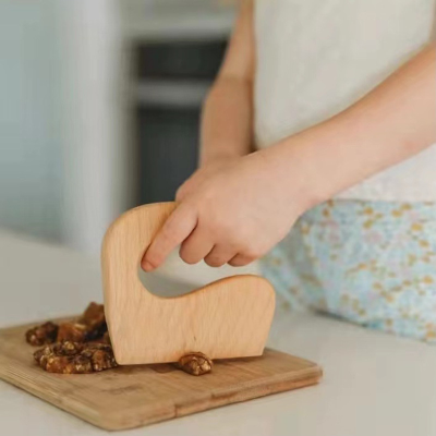 Ins Montessori มินิไม้มีดเด็กออสเตรเลีย Happyumnut มีดไม้ตัดสลัดผลไม้ของเล่นเด็กครัวเครื่องมือ