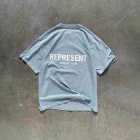 Top Quality REPRESENT letter slogan T-shirt American short-sleeved male Clean fit style