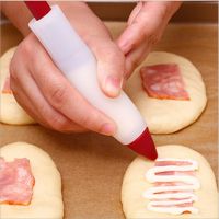 Baking Tools Food grade Silicone Chocolate Jam Writing and Decorative Pen Cake DIY Graffiti Pen Milking Oil Gun baking tools