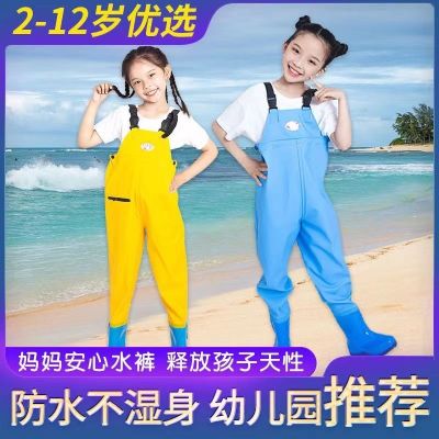 【Hot Sale】 Childrens water play one-piece catch the sea beach kindergarten clothes childrens raincoat rain boots fish swimsuit