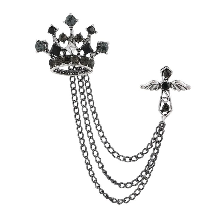 mens-crown-brooch-hanging-chains-lapel-pin-badge-jewelry-accessories-fashion-for-hat-dress-tie-coat-boyfriend-father-gift-headbands