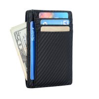 [A Full of energy] Slim RFID Blocking Leather Wallet Credit ID Card Holder Purse Money Case For Men Women Fashion Bag Business Wallet Money
