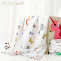 Colorland MBT001 ผ้าห่อตัวเด็ก ผ้ามัสลิน ผ้าอ้อมเด็ก ผ้าห่อเด็ก ผ้าคลุมให้นม ผ้าห่อตัวสำเร็จรูป 1แพ็คมี 2 ชิ้น สินค้าคละลาย muslin muslinwrap babyswaddle