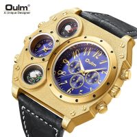 Hot Seller Ou Leis new large dial personality dual time compass Korean version of the street retro outdoor sports watch mens models