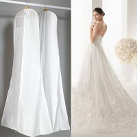 10piece Double Side Non-woven Bridal Gown Formal Dress Evening Wedding Dress Dust Cap Bag Garment Clothing Storage Cover ZA1821 Wardrobe Organisers