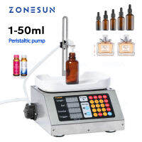 ZONESUN Liquid Filling Machine เครื่องบรรจุของเหลว CNC อัตโนมัติขนาดเล็ก0-50มล. เครื่องบรรจุสารละลายของเหลวเครื่องชั่งน้ำหนักน้ำหอม