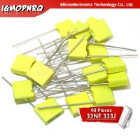 40PCS Correction capacitor 33NF 333J 100V 5mm Polypropylene Safety Plastic Film Capacitor New original