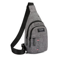 Mens Chest Bag Fashion Korean-Style Casual Sports Water-Proof Shoulder Crossbody Bag Cross Body Chest Bag for Men