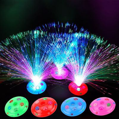 ruyifang สีสันสดใส LED ไฟเบอร์โคมไฟกลางคืนโรแมนติกแสงของเล่นส่องสว่าง