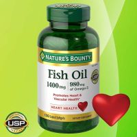 NEW Nature’s Bounty Fish Oil - 1400 mg - 130 Coated Softgels