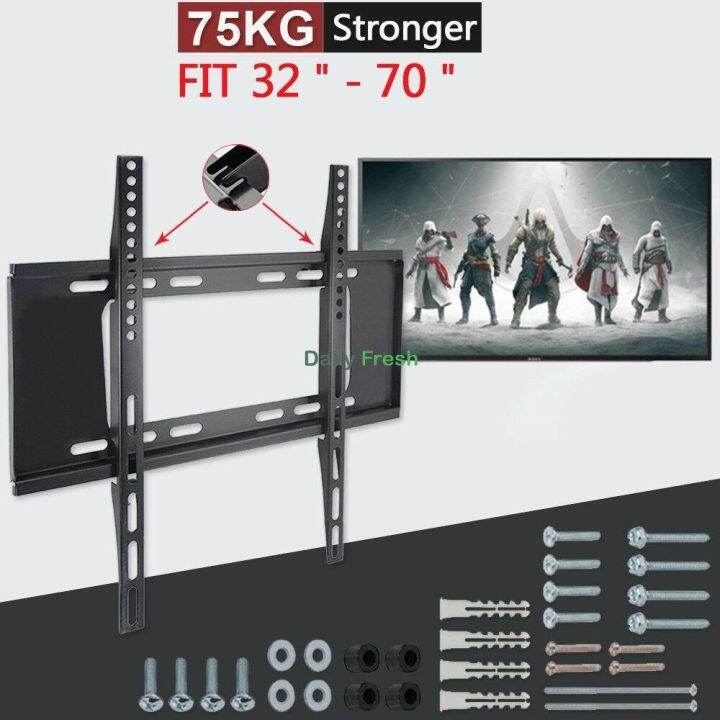 NEW TV Wall Bracket Load Capacity 75kg 【Msia Ready Stock】32 70 Mount Philips Samsung Sony LG