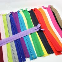 High quality NO.3 nylon+lace Invisible zipper 20pcs/lot colored zip/25cm/closed end/skirt dress zippers free shipping Door Hardware Locks Fabric Mater