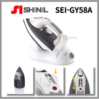 Shinil เตารีดไอน้ำเกาหลี SEI-GY58A 2000W แบบมีสายและไร้สายเข้ากันได้ไอน้ำฟังก์ชั่นสเปรย์เซรามิกฟังก์ชั่นการควบคุมอุณหภูมิแผ่นความร้อน