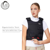 Cavassion Equestrian Thicken Armor และเสื้อกั๊กรักษาความปลอดภัย Adualt แบบถอดได้หนึ่งชิ้นเมื่อขี่ม้า