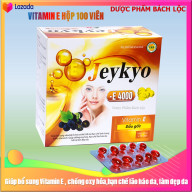 Viên Uống đẹp da Vitamin E Đỏ Jeykyo 4000mcg Chiết xuất Hạt Nho,1000mcg thumbnail