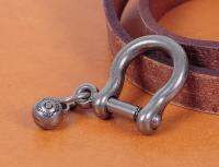 5 pcs Vintage Perak Shackle Joint Menghubungkan Gantungan kunci Kait Leathercraft Hardware