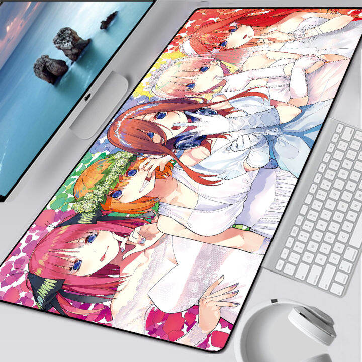 Kawaii Large Anime Mousepad Gamer Girl Quintuplets Otaku XL Mouse Pad