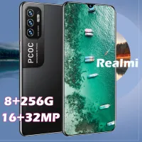 ศูนย์ไทย Realmi（RAM8G+ROM256G）โทรศัพท์ หน้าจอใหญ่ มือถือเล่นเกม2022 รองรับ4G/5G smartphone มีการรับประกันจากผู้ขาย มือถือราคาถูกๆ Realmi Mobile phone มือถือราคาถูก มาร์ทโฟน อ 6.7 นิ้วเต็มหน้าจอ ปลดล็อคลายนิ้วมือ แบตเตอรี่ 6800 mAh