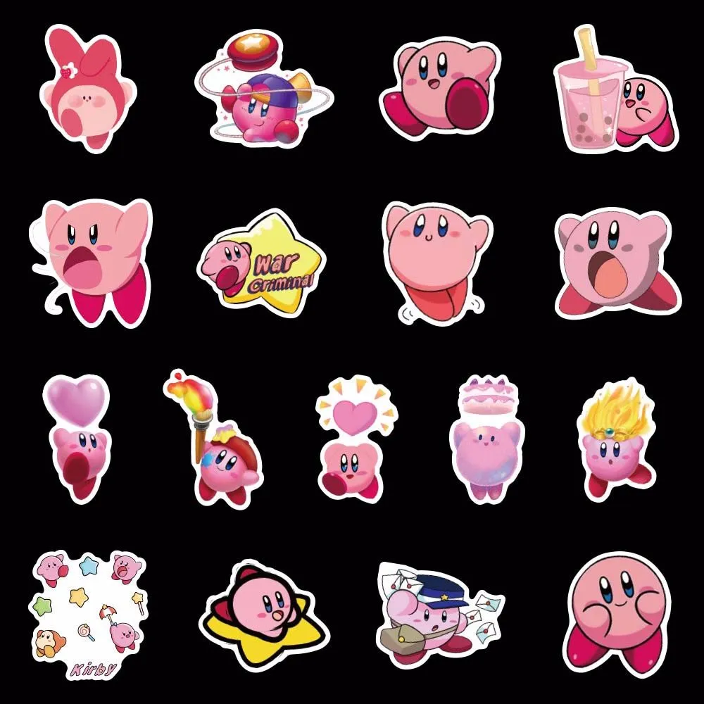 EVERLEYY Đề Can Anime Vali Đàn Ghi Ta Album Ảnh Kirby Cho Hành Lý Máy Tính