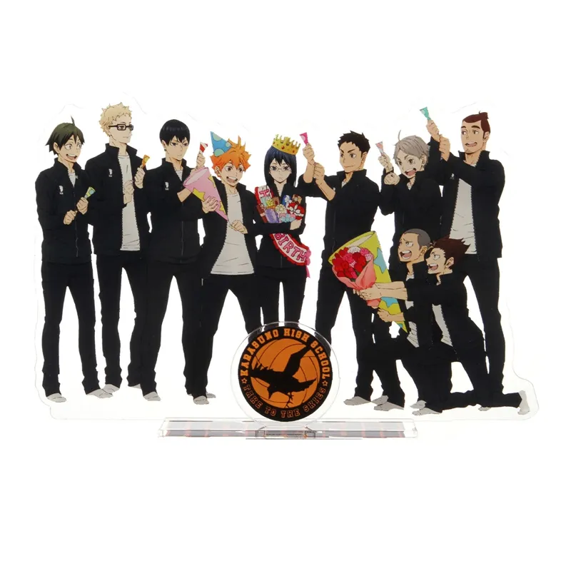 8pcs/set volleyball juvenile anime haikyuu action