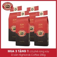 Mua 3 gói tặng 1 gói Cà phê Rang xay Di Sản Highland Coffee 200g