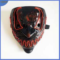 Venom Mask Neon LED Halloween Party Mask Carnival Glowing Mask Role-Playing Decorative Props
