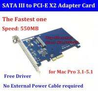 ❂❁✴ DEBROGLIE DB-2019 The Fastest Speed 500MB PCIE x2 to 2.5 39; SATA III SSD Adapter card for mac pro 3.1-5.1 OSX 10.8-10.15.6