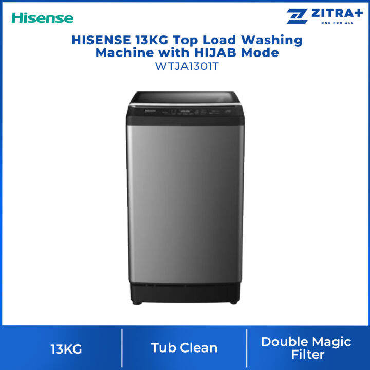 HISENSE 13KG Top Load Washing Machine with HIJAB Mode WTJA1301T