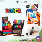 SET Bút sơn nước vẽ đa chất liệu Uni Posca