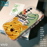 YiaMia น่ารัก Crayon Shin-Chan ดิสนีย์เคสสำหรับ VIVO โทรศัพท์ V23 V23E โปร V25 V25E V25 V21โปร V20โปร S1 S1โปรการ์ตูนกราฟฟิตี้เคสโทรศัพท์ TPU นิ่มโปร่งแสง