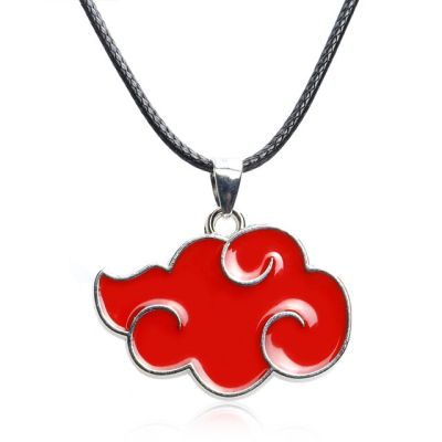 JDY6H Enamel Clouds Pendant Necklace For Women Men Enamel Red Cloud Chain Necklace Cosplay Jewelry Fans Accessories Wholesale Gifts