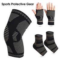 【hot】！ 1Pair Knee Pads Wrist Brace Ankle Support Protection Stretchy Non-slip Women Men Gear for Outdoor