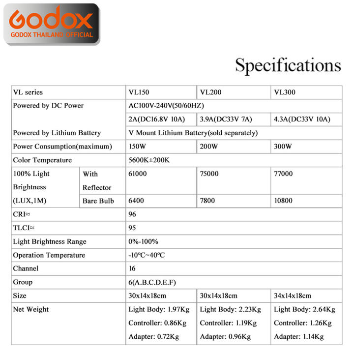 godox-led-vl150-150w-5600k-รับประกันศูนย์-godox-thailand-3ปี-vl-150