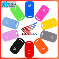 RTO Honda Click/vio 150/150i/2018กล่องกุญแจซิลิโคนเคสกุญแจรถจักรยานยนต์ปุ่มคู่หลากสี