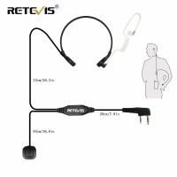 2Pcs Retevis Throat Mic หูฟัง PTT ชุดหูฟัง อุปกรณ์เสริมสำหรับ Baofeng UV 5R UV-82สำหรับ สำหรับ TYT สำหรับ Puxing