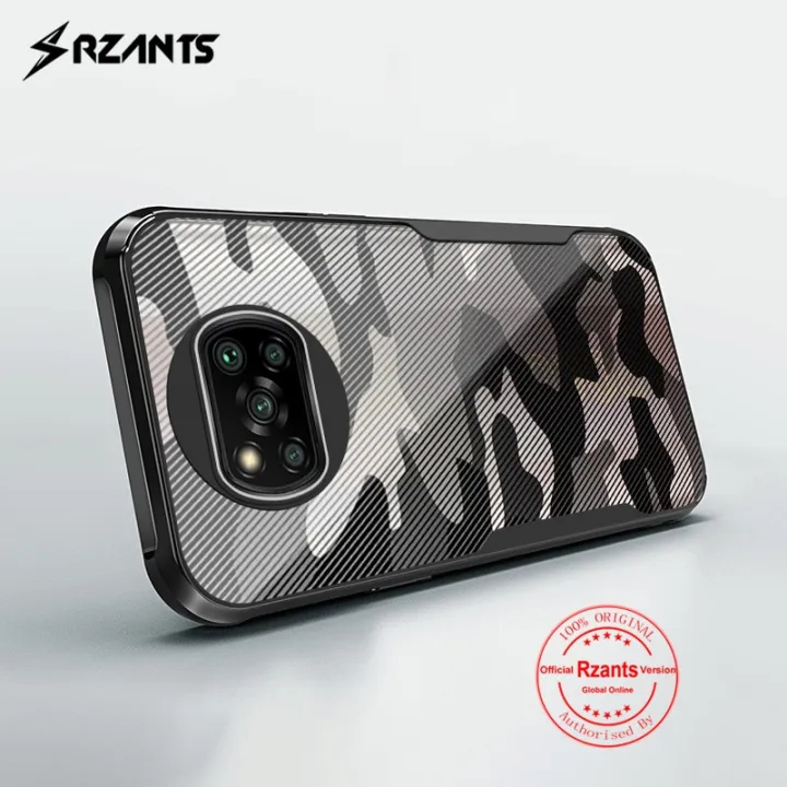 Rzants Shockproof Case For Xiaomi Poco X3 X3 Nfc X3 Pro Translucent Cover Camouflage Beetle 6454