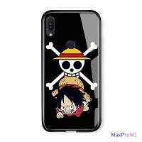 เคสมือถือเคสโทรศัพท์เคส Asus Zenfone Max Pro M1 ZB601KL ZB602KL เคสโทรศัพท์หรูหรา Soft EDGE อะนิเมะ OnePiece Luffy Glossy ปลอกกระจกเทมเปอร์กันกระแทกฝาหลังกรณี