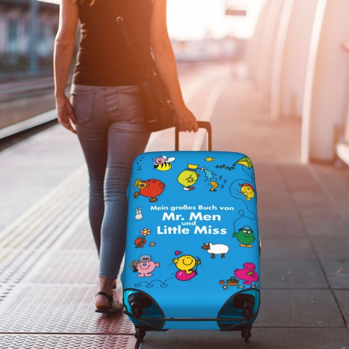 mr-men-and-little-miss-travel-กระเป๋าเดินทาง-protector-elastic-protective-washable-luggage-cover-เหมาะสำหรับ18-32นิ้ว