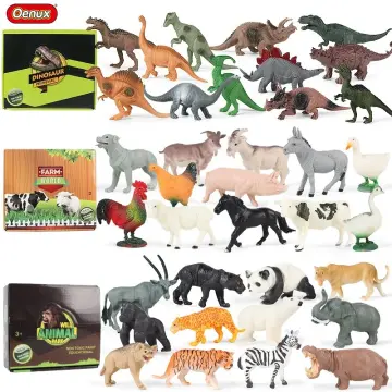 10pcs Wild Animals Figures Toys Realistic Wild Zoo Animals Figurines Model  Ornaments For Children Gifts