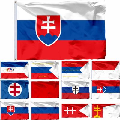Slovakia Historical President Flag Nitrianska Vlajka 3X5FT 90X150CM War Ensign Banner 21X14CM  Power Points  Switches Savers