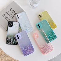 ✲▩ Glitter เคสโทรศัพท์แบบใสสำหรับ iPhone 13 12 11 Pro Max Mini Xr X Xs Max 7 8 6 6S Plus SE 2020 เคสโทรศัพท์ สำหรับ iPhone เคส iPhone Case Cover