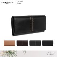 Louis Montini (Opal Series) กระเป๋าสตางค์ผู้หญิง หนังวัวแท้ กระเป๋าพับยาวสำหรับผู้หญิง Women Wallet WL17