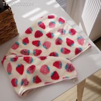 ☂♛ Microfiber Hair Towel Strawberry Printing Face Towel Daily Adult Kids Cartoon Absorption Towels Comfortable Household Towel