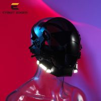 Cyber Punk Mask Cosplay Wear Toys Futuristic Cool Technology Helmet Mechanical Style Science Fiction Halloween Party Gift