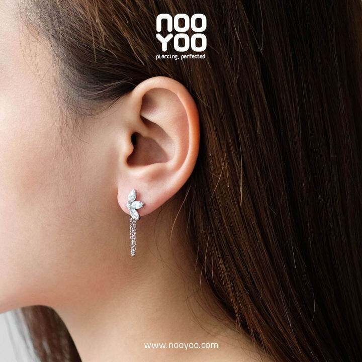 nooyoo-ต่างหูสำหรับผิวแพ้ง่าย-petal-crop